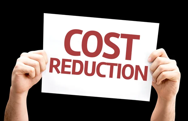 Cost Reduction card — Stock Photo, Image