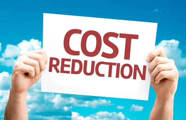 Cost Reduction card — Stock Photo, Image