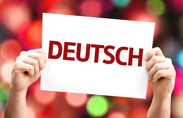 German (in German) card — Stock Photo, Image