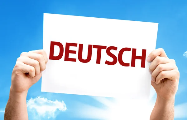 German (in German) card — Stock Photo, Image