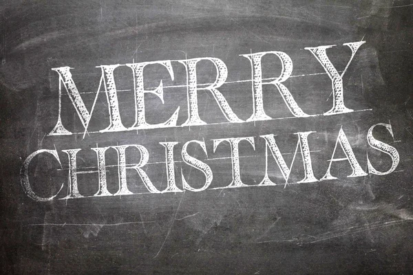 Merry Christmas on blackboard — Stock Photo, Image