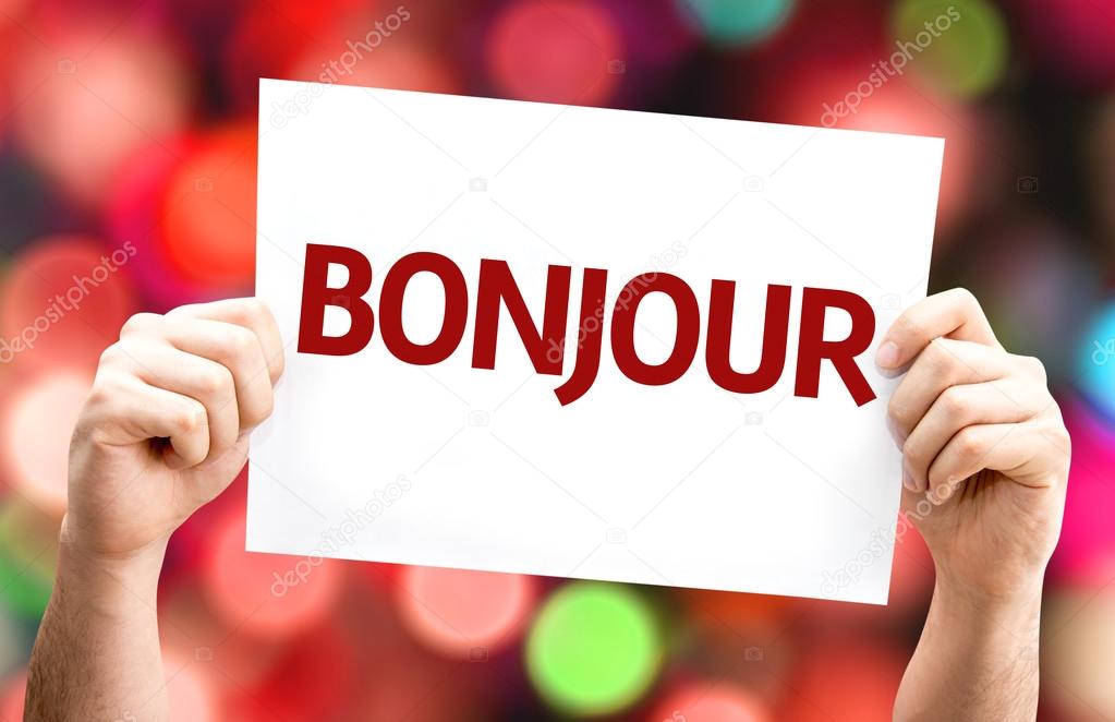 Good Morning (in French) card Stock Photo by ©gustavofrazao 63139387