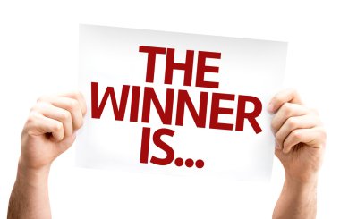 The Winner Is... card clipart