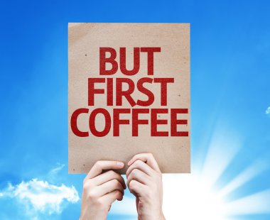 But First Coffee card clipart