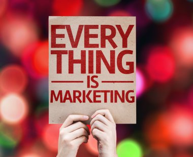 Every Thing is Marketing card clipart