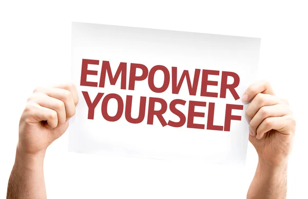 Empower magad kártya — Stock Fotó