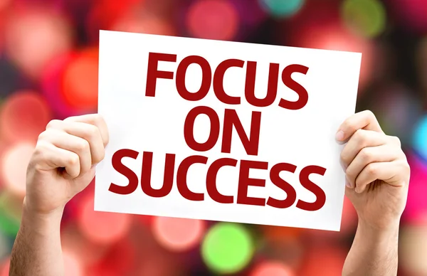 Focus on Success card — Stock Photo, Image