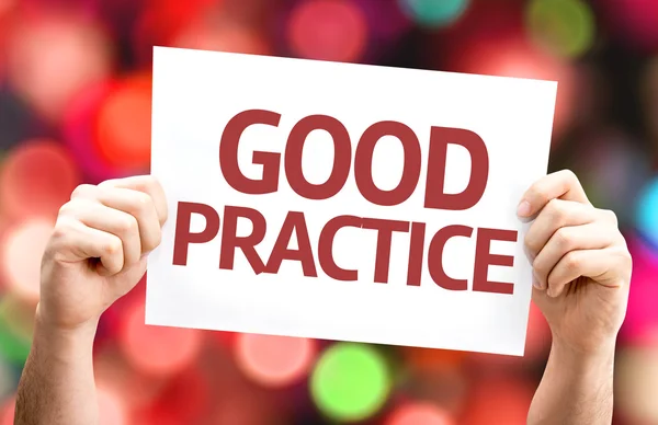 Good Practice Card — Stockfoto