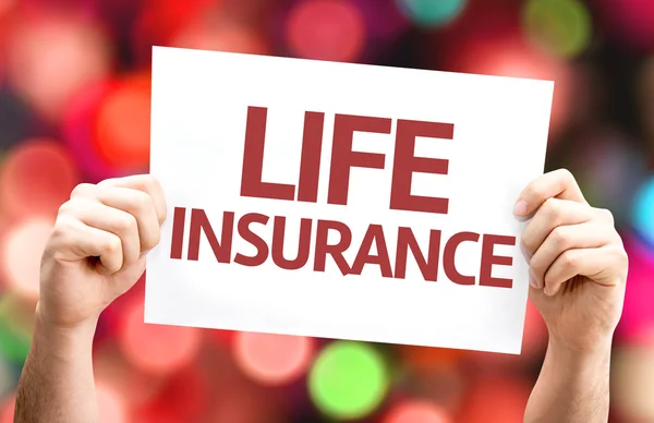 Cartão de seguro de vida — Fotografia de Stock