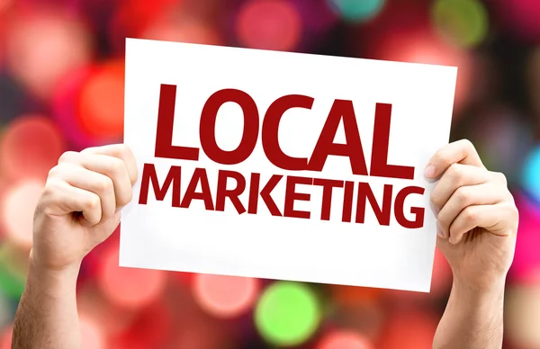 Carte marketing locale — Photo