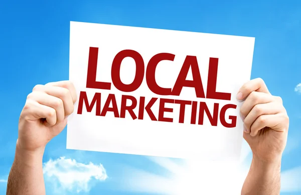 Local Marketing card — Stock Photo, Image