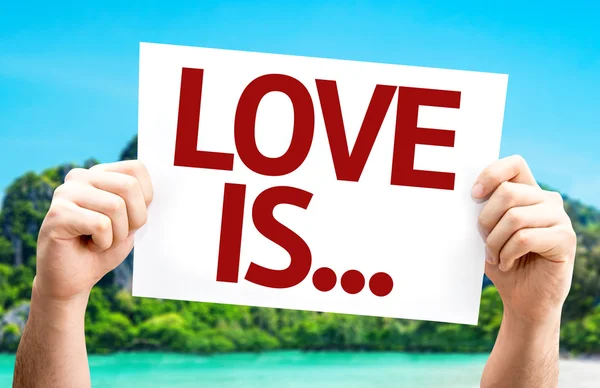 Love Is ... card — Stock Photo, Image