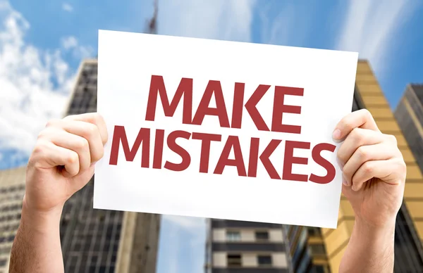 Make Mistakes card — Stock Photo, Image