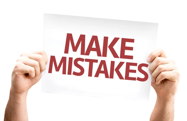 Make Mistakes card — Stock Photo, Image