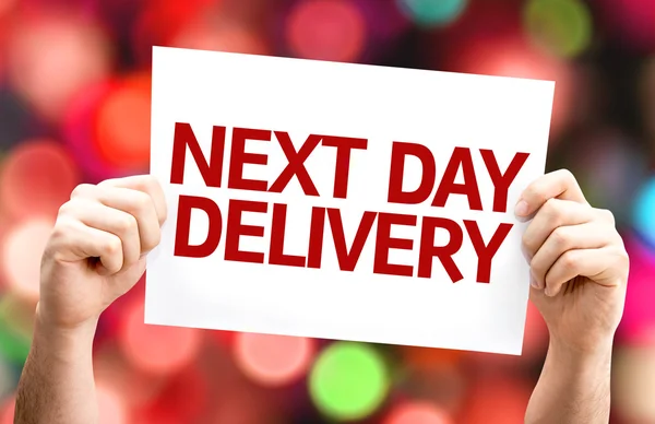 Next Day Delivery card — Stock Photo, Image