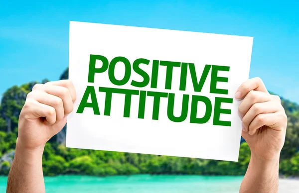 Tarjeta de actitud positiva — Foto de Stock