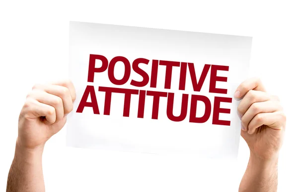 Carte d'attitude positive — Photo