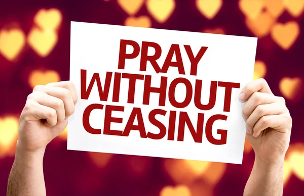 Pray Without Ceasing card — Stock Photo, Image