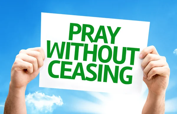 Pray Without Ceasing card — Stock Photo, Image