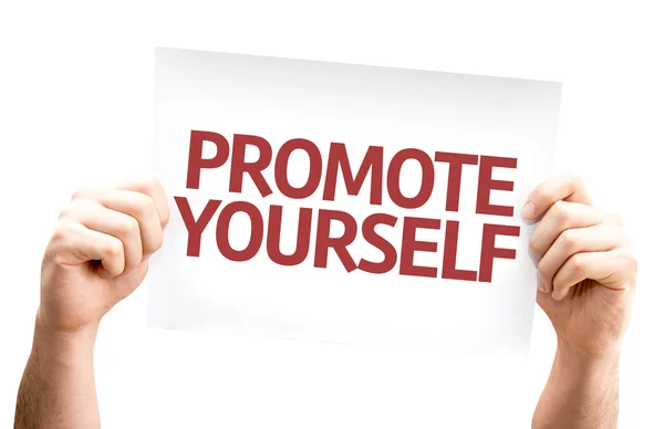 Promote Yourself card — Stock Photo, Image