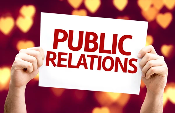 Public Relations card — Stock Photo, Image