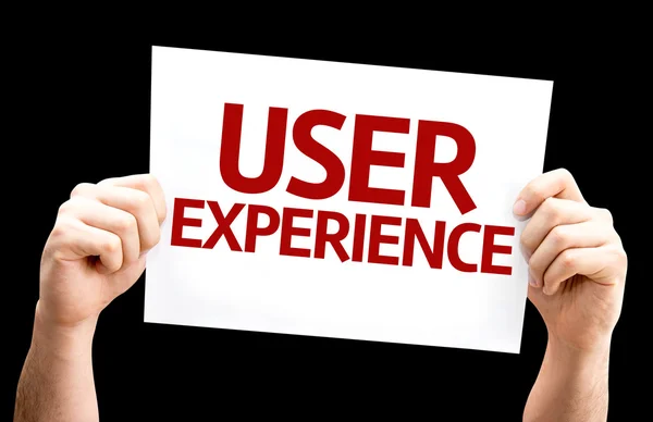 User Experience Card — Stockfoto