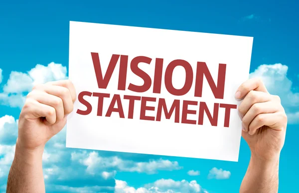 Vision Statement card — Stock Photo, Image