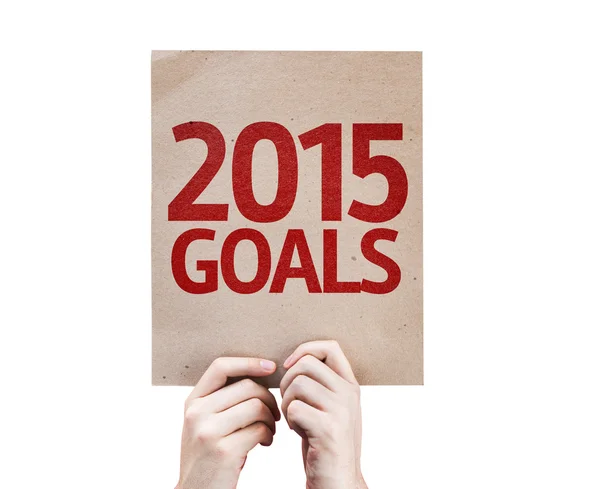 Tarjeta de objetivos 2015 —  Fotos de Stock