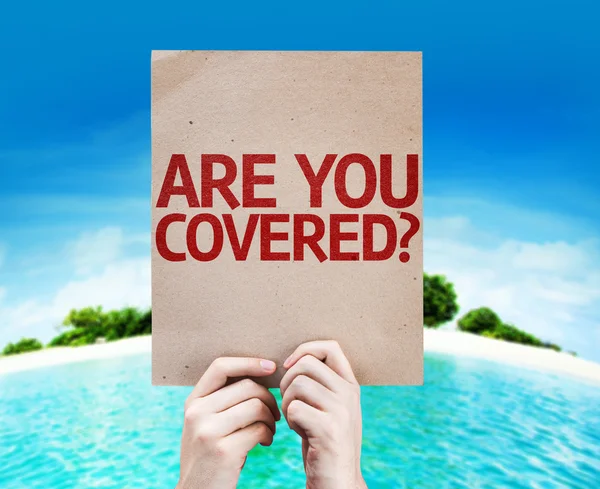 Are You Covered? card — Stock Photo, Image