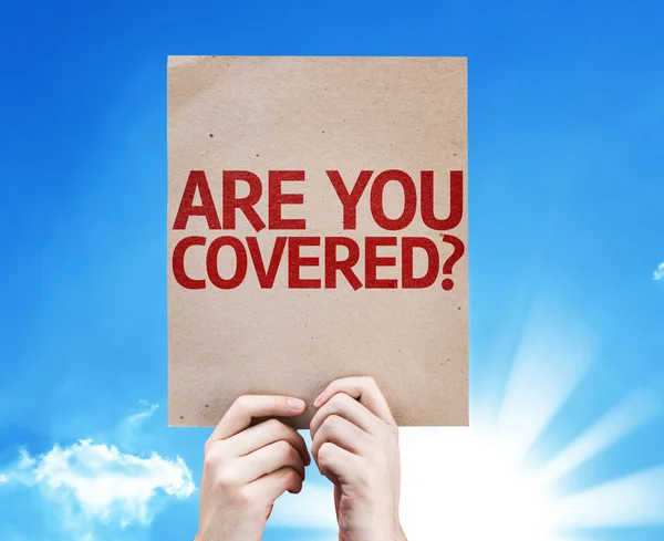 Are You Covered? card — Stock Photo, Image