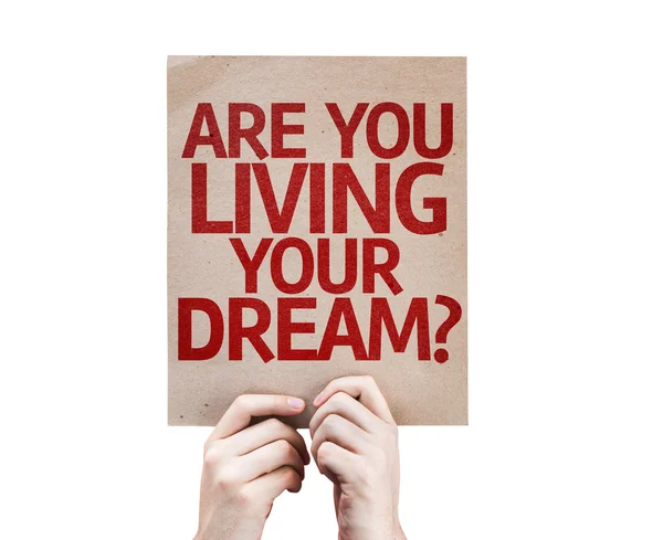 Are You Living Your Dream? card — Stock Photo, Image