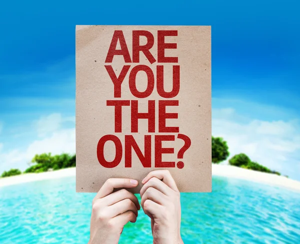 Are You The One? card — Stock Photo, Image