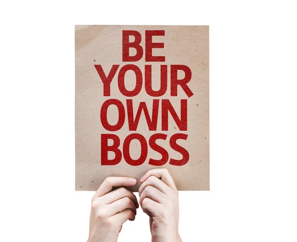 Be Your Own Boss card — Stock Photo, Image