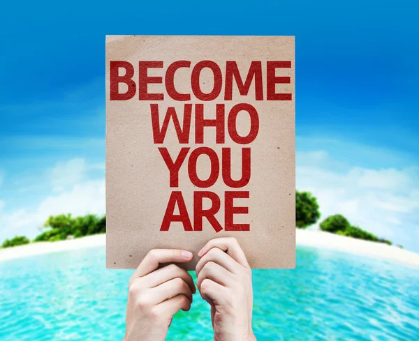 Become Who You Are card — Stock Photo, Image