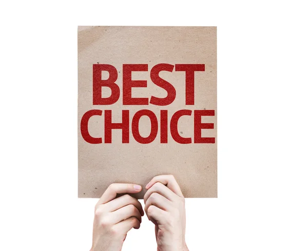 Best Choice card — Stock Photo, Image