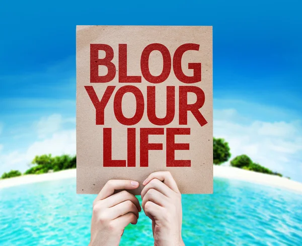 Blog Your Life card — Stock Photo, Image