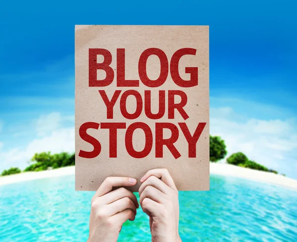 Blog Your Story card — Stock Photo, Image