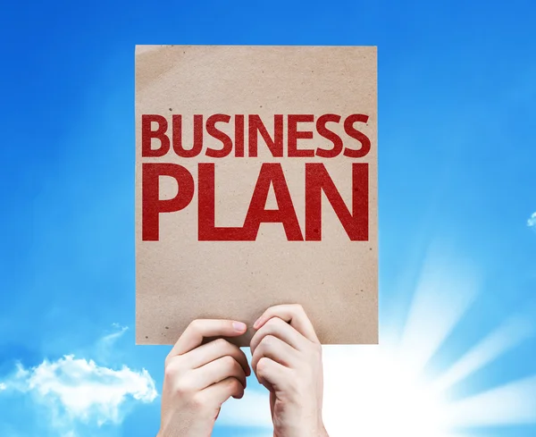 Business Plan card — Stock Photo, Image