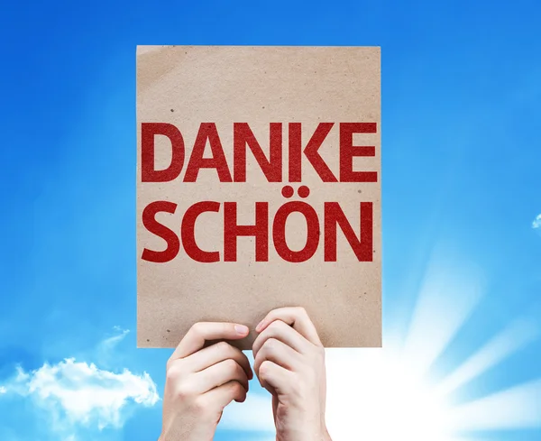 Thank You (In German) card — Stock Photo, Image