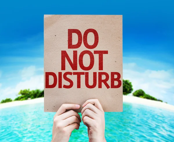Do Not Disturb card — Stock Photo, Image