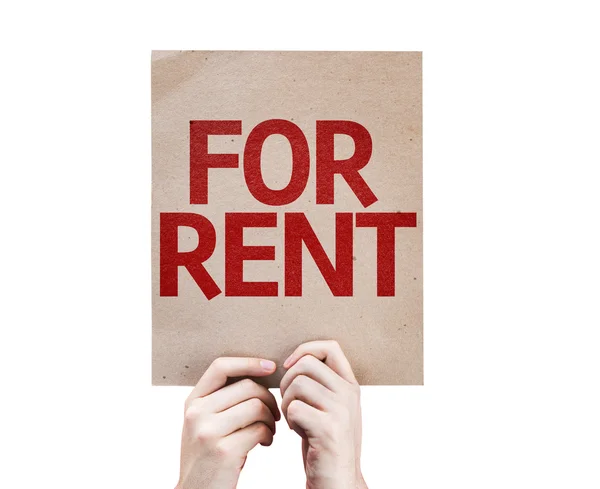 For Rent card — Stock Photo, Image