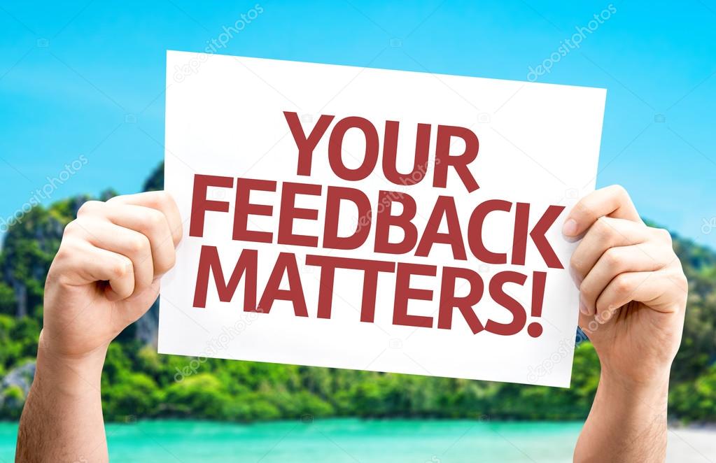 Your Feedback Matters card