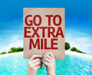 Go To Extra Mile card clipart