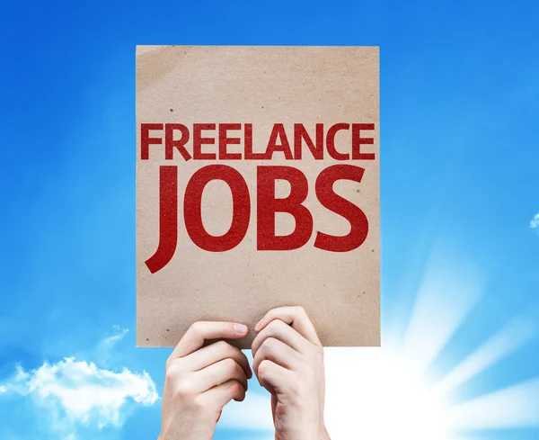 Carta di Lavoro Freelance — Foto Stock