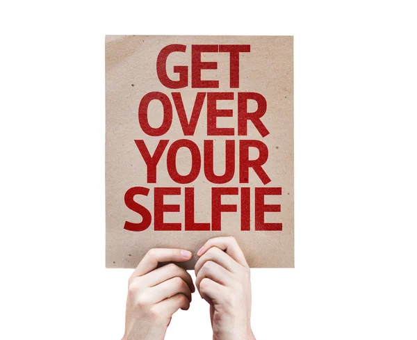 Get Over Your Selfie card — Stock Photo, Image