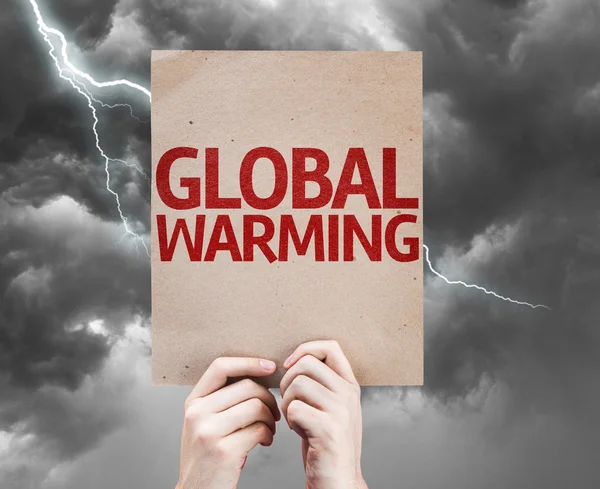 Scheda riscaldamento globale — Foto Stock