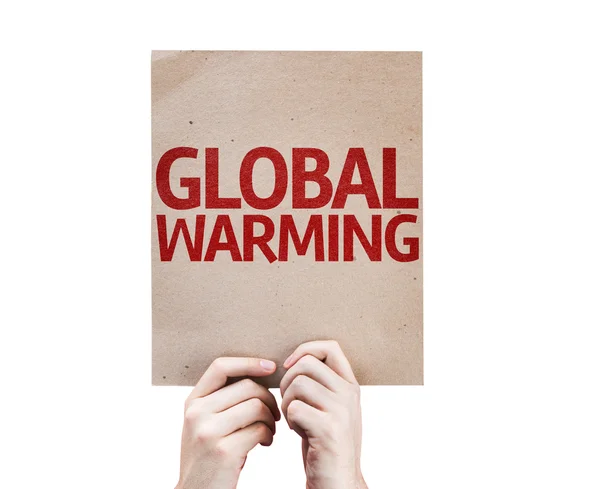 Cartão de aquecimento global — Fotografia de Stock