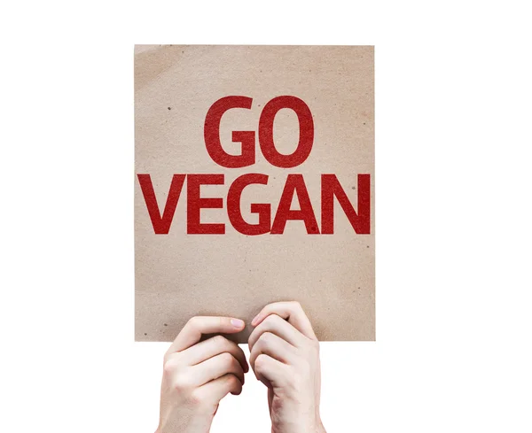 Go vegane Karte — Stockfoto