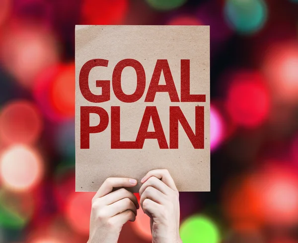 Goal Plan card — Stock Photo, Image