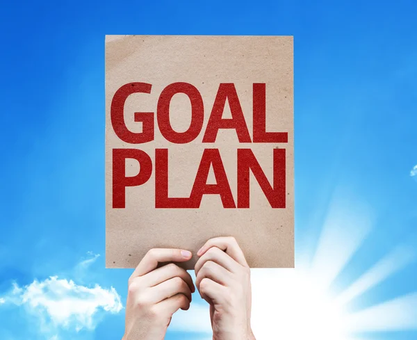 Goal Plan card — Stock Photo, Image